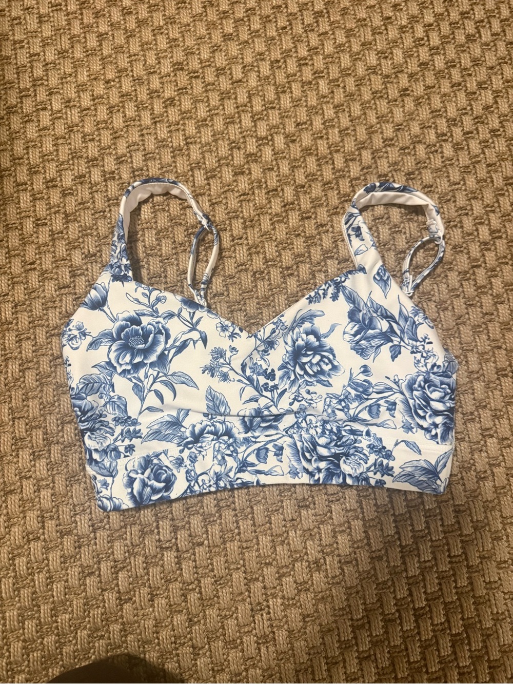 Abercrombie and fitch floral sports bra